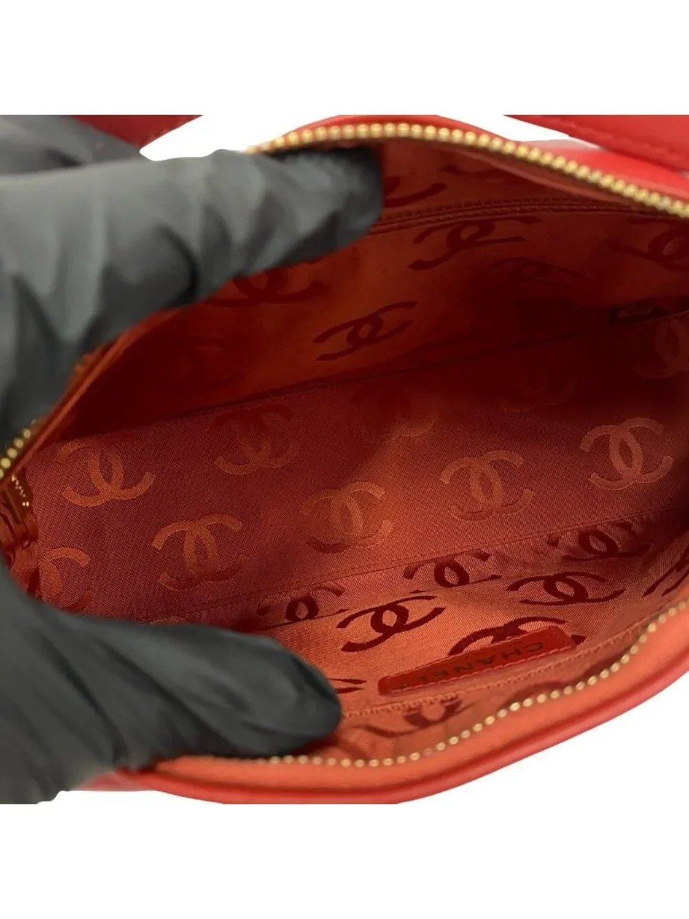 Chanel CC Logo Wild Stitch Lambskin Handbag